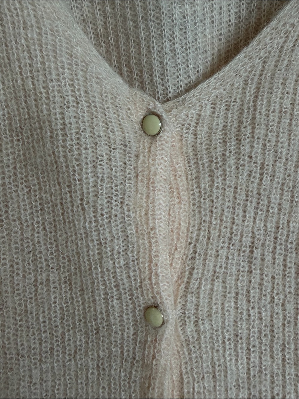 Sezane “Barry” Cardigan in Light Peach, Size Medium - EUC - Picture 7 of 8